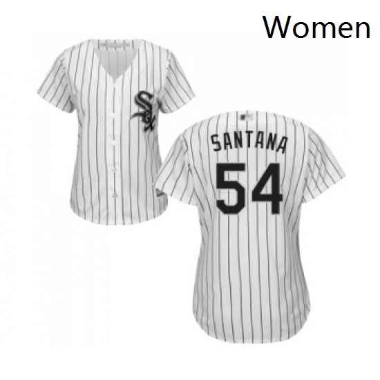 Womens Chicago White Sox 54 Ervin Santana Replica White Home Cool Base Baseball Jersey